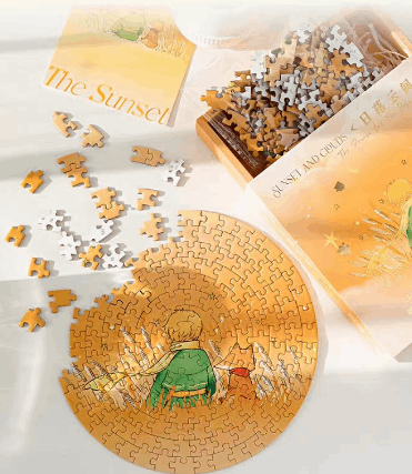 176pcs Round Paper Puzzles