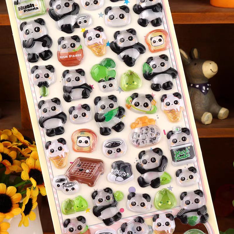 3D Panda Epoxy Sticker