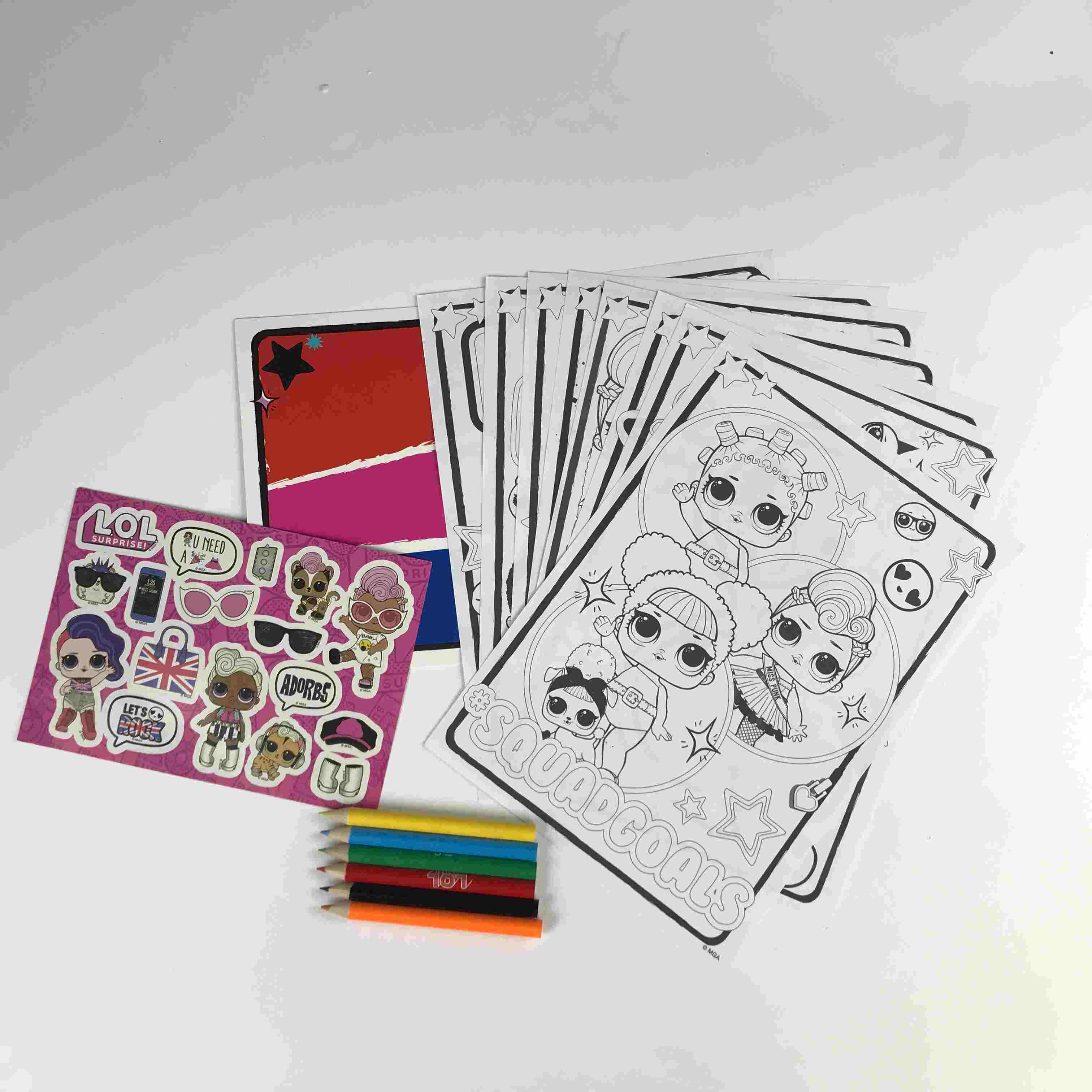 Cartoon Coloring Book Set