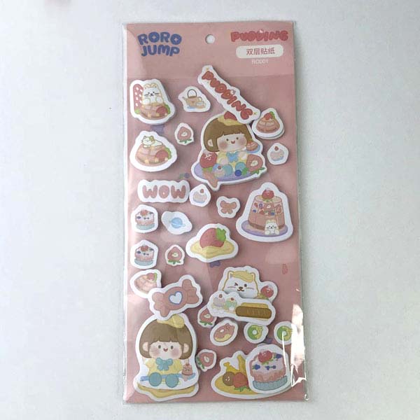 Cute Layered Sticker For Girls