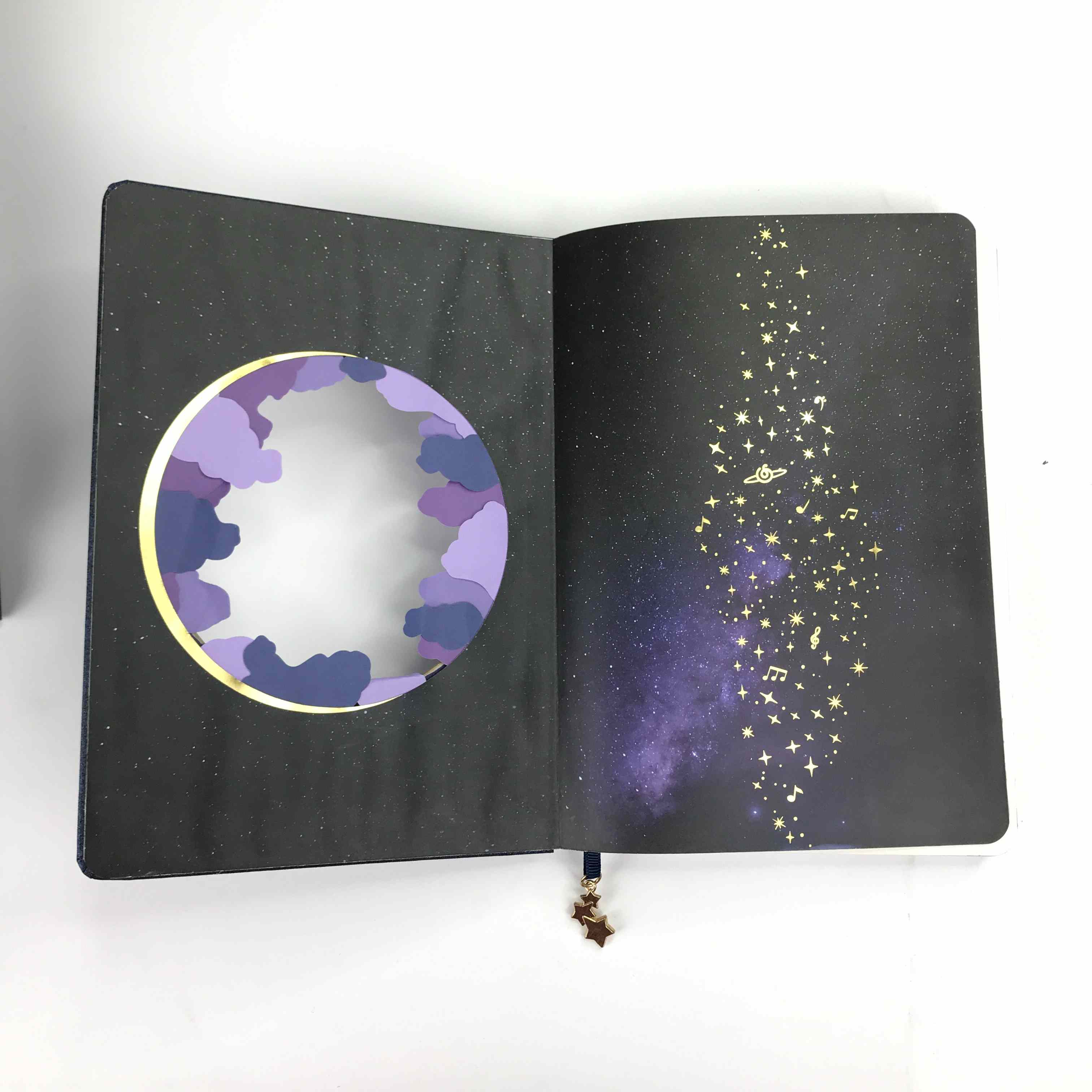 Gold Stamping Universe Greeting Card