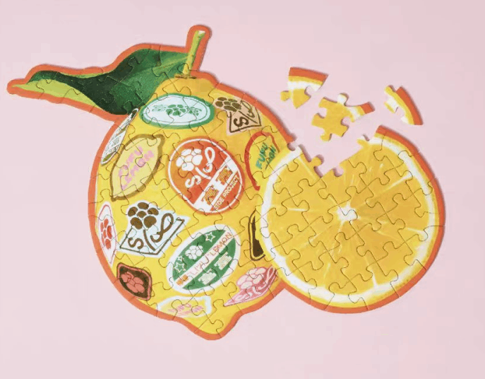 Lemon Shape Paper Puzzles