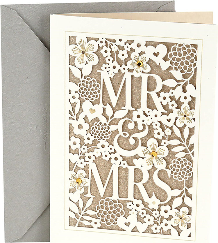 Wedding Card die cut Card